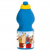 Бутылка пластиковая (спортивная, фигурная, 400 мл). Ламы