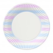 Набор бумажных тарелок Пастель, 6 шт, d=230 мм