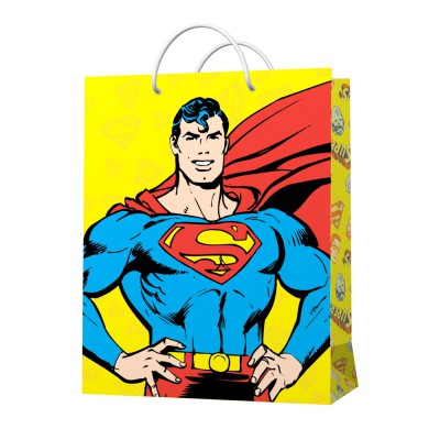 Пакет подарочный большой Superman-4, 335*406*155 мм