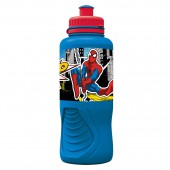 Бутылка пластиковая (спортивная, эргономичная, 400 мл). Человек-паук Улицы