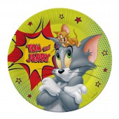 Tom&Jerry. Набор бумажных тарелок (Том крупно), 6 шт d=230 мм
