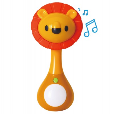 Музыкальная игрушка-погремушка "Умный львенок" с прорезывателем Комплект