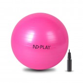 Фитбол с насосом, диаметр:75см., цвет розовый