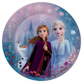 Frozen 2. Набор бумажных  тарелок, Эльза и Анна 3, 6 шт d=180 мм
