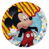 Mickey Mouse. Набор бумажных тарелок , 3D, 6 шт d=180 мм