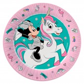 Minnie Mouse. Набор бумажных тарелок, розовый - 3,6 шт d=180 мм