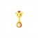 Набор музыкальная игрушка-погремушка "Веселый жираф"	