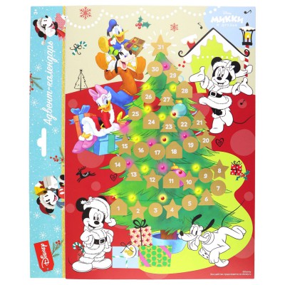 Адвент-календарь, раскраска  «Микки и друзья» с маркировкой Disney (дизайн 1)