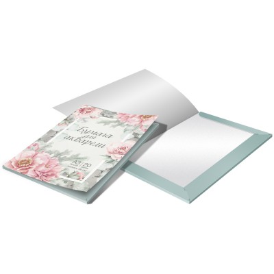 Бумага для акварели в папке «Цветы»