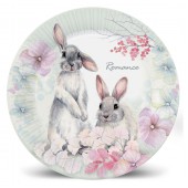 Набор бумажных тарелок Кролики (пастель), 6 шт d=230 мм