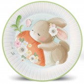 Набор бумажных тарелок Милые кролики, 6 шт d=230 мм