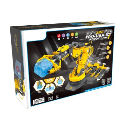 Конструктор гидравлический Робот-рука 3 в 1(желтый)