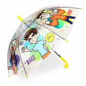 Прозрачный зонт для детей "Влад А4", полуавтоматический, дизайн 2