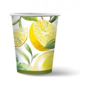 Набор бумажных стаканов Лимоны, в т/у пленке, 6 шт*250 мл