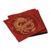 Салфетки бумажные трехслойные Золотой дракон 33*33 см, 20 шт