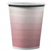 Набор бумажных стаканов Керамика розовая, в т/у пленке, 6 шт*250 мл