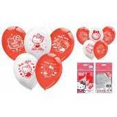 Воздушные шарики «Hello Kitty» 30 см, 5 шт.