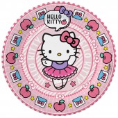 Hello Kitty. Набор бумажных тарелок, 6 шт d=180 мм
