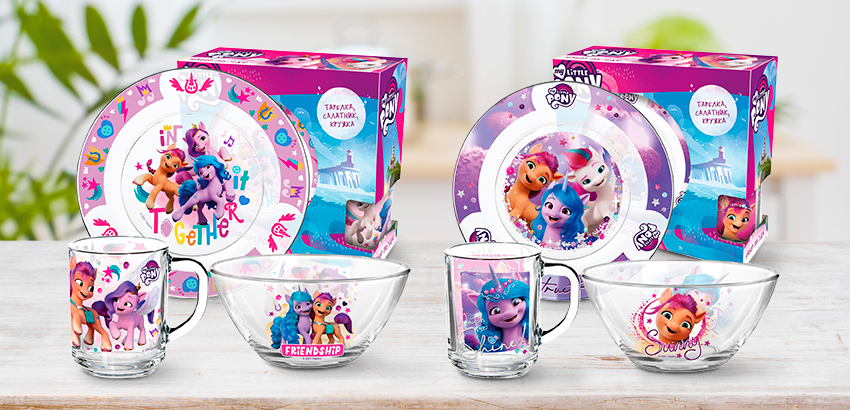 Наборы посуды «My Little Pony» для нового поколения девочек