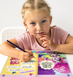 Творческие дневники с наклейками для детей «Enchantimals»