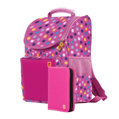 Рюкзак Pixie розовый, детский с органайзером